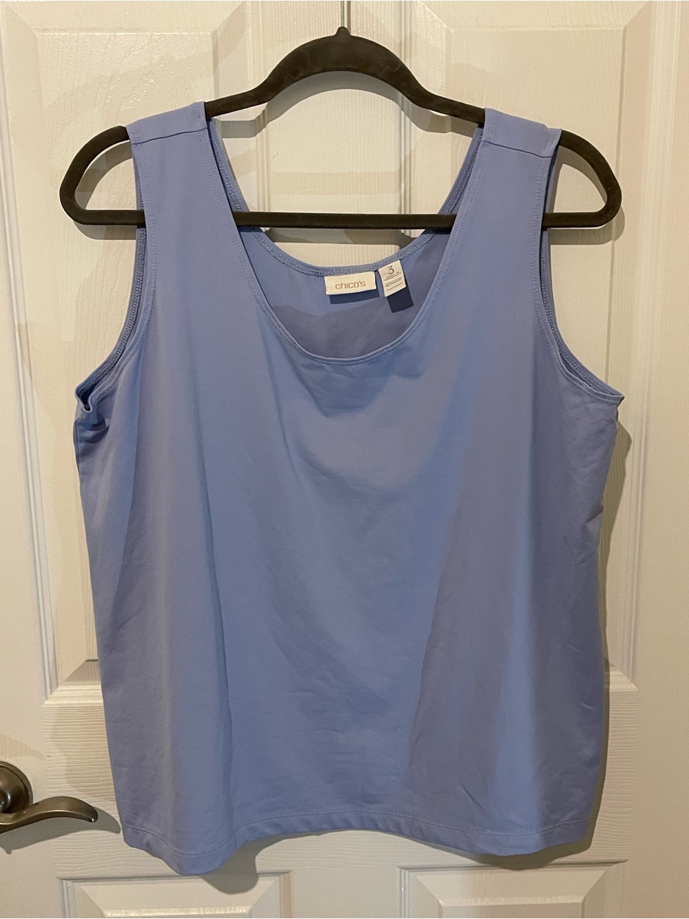 Chico's Periwinkle Scoop Neck Tank Top